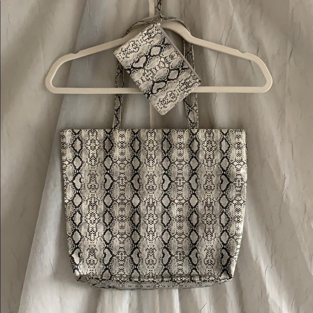 Nordstrom’s Snake Print Bag w/ mini bag